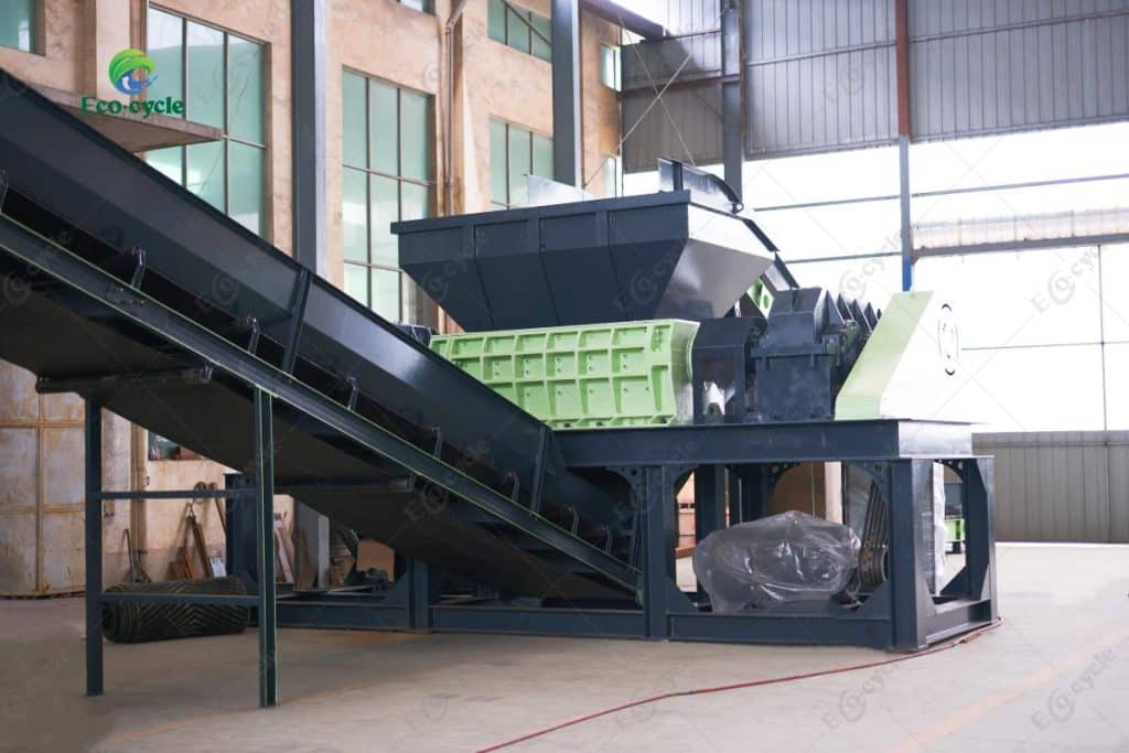 Metal shredding production line